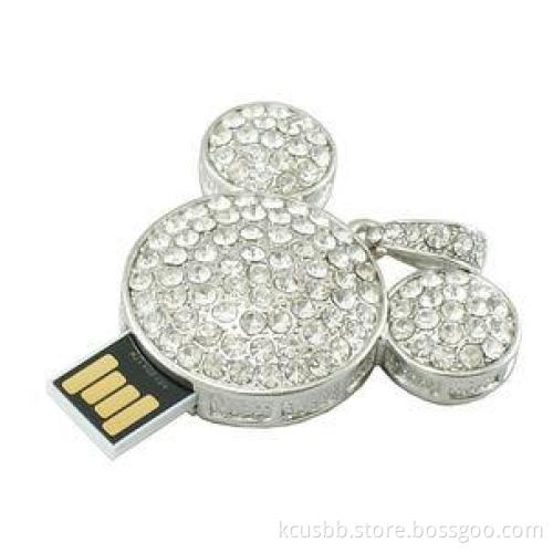 Mickey Mouse Shape Jewelry USB Flash Drive Memory Stick